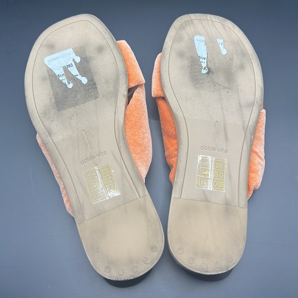 DOLCE VITA TANGERINE SLIDES SIZE 6 🍊 - Picture 6 of 6